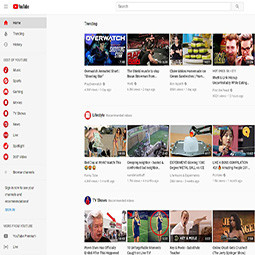 Screenshot Youtube.com home page screen in July 25, 2022