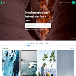 Pexels official site screenshot