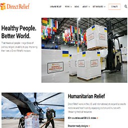 Direct Relief official site screenshot